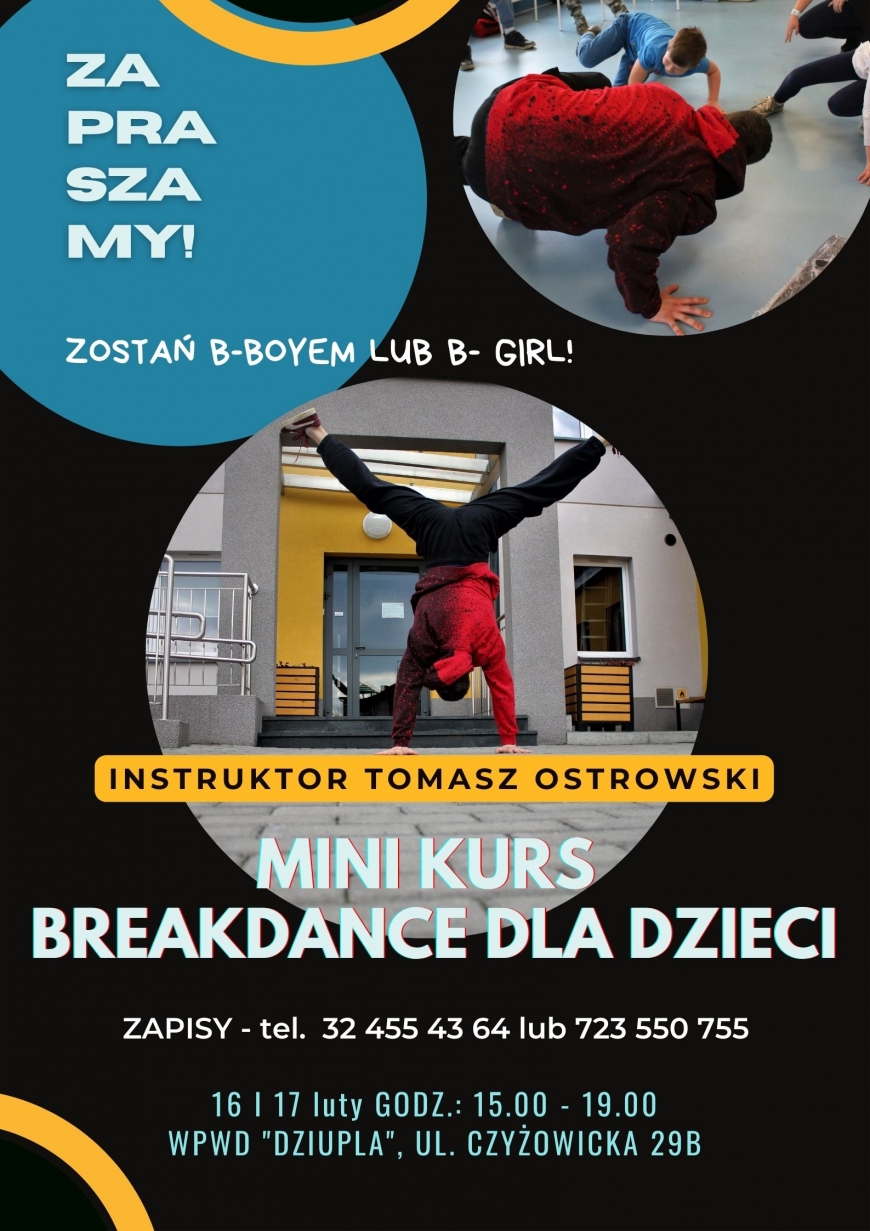 Kurs breakdance dla dzieci w "Dziupli"
