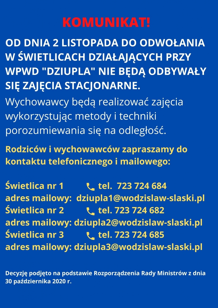 Ważny komunikat