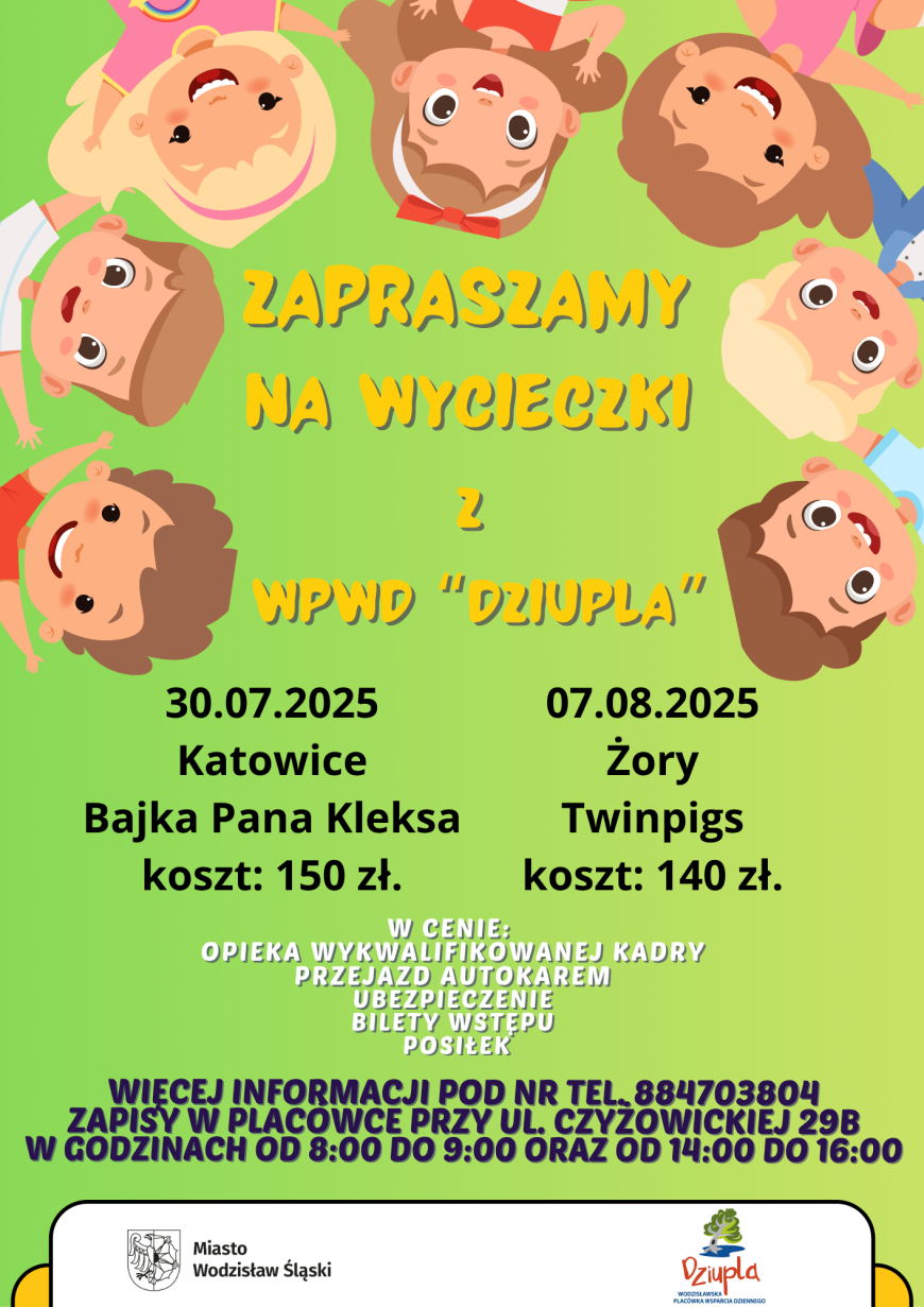 Zapraszamy na wycieczki do Bajki Pana Kleksa oraz do Twinpigs